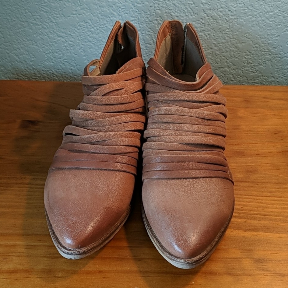 Free people tan booties, never worn - Picture 2 of 6